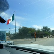 P1090616  Guerro Negro, border between Baja Norte and Baja Sud. They sprey the bottom of you car and charge 20 pesos for it. Not sure what it is supposed to prevent from spreading.