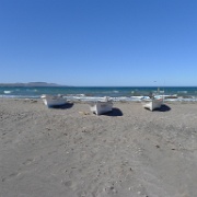 P1150124  Fish camp and a beach at San Nicolas. There were so many birds there.