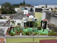 P1010112  View from our window. Somebody creative lives on the other side of the street.